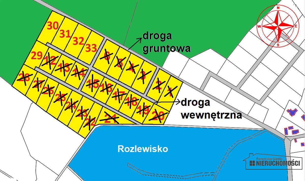 orientacyjne położenie działek