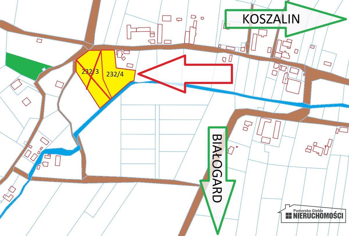 Sprzedaż Działka budowlana Żeleźno