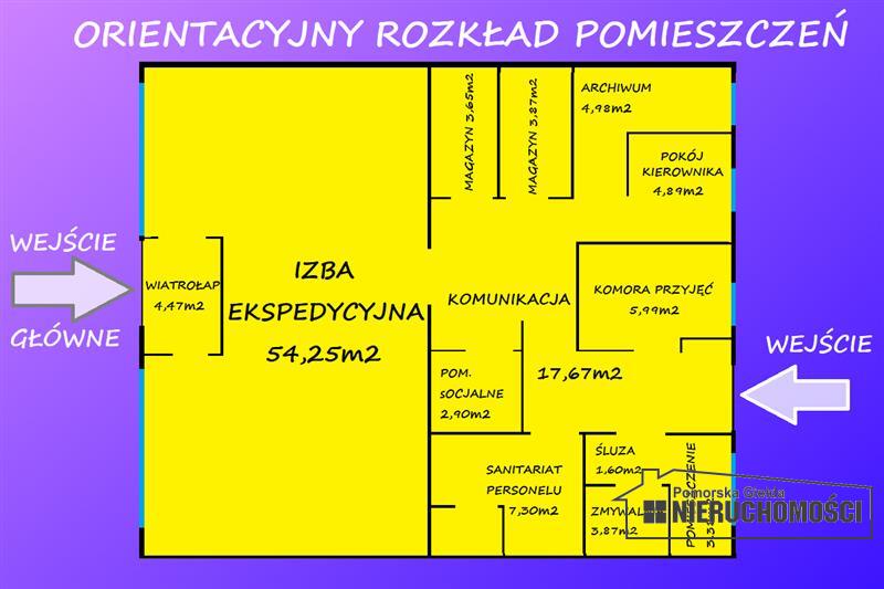 Orientacyjny rozkład pomieszczeń