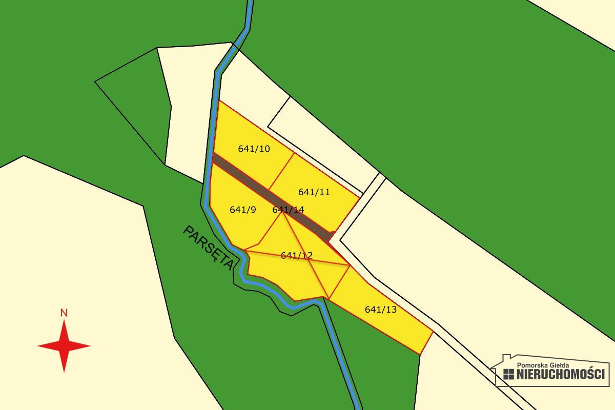 Sprzedaż Działka budowlana Parsęcko