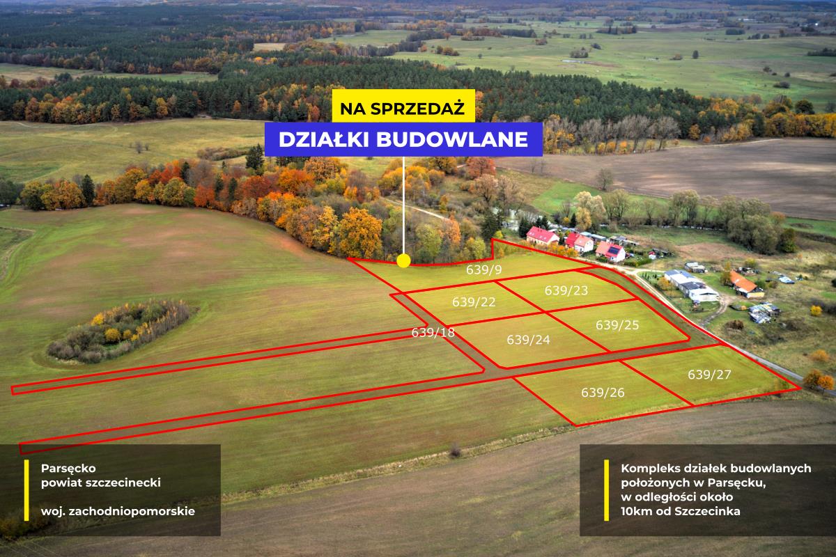 Sprzedaż Działka budowlana Parsęcko