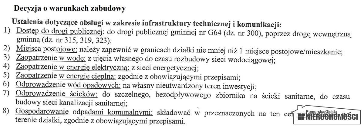 Decyzja o warunkach zabudowy