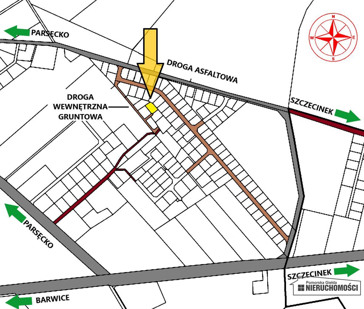Sprzedaż Działka budowlana Parsęcko